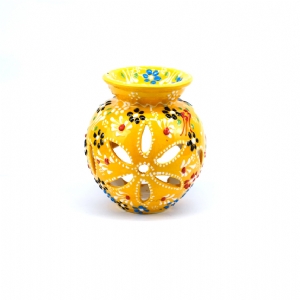Çini Desenli Buhurdanlık - Güneş Sarısı
